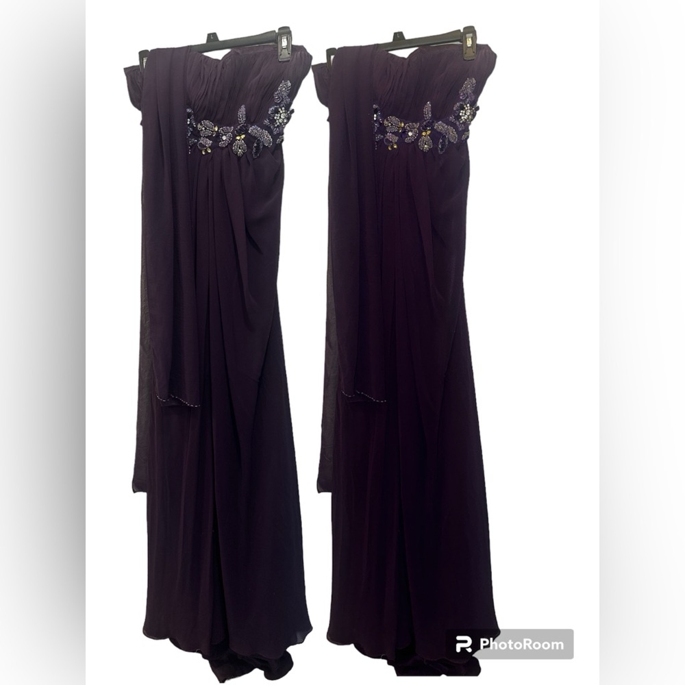 Purple night dress long